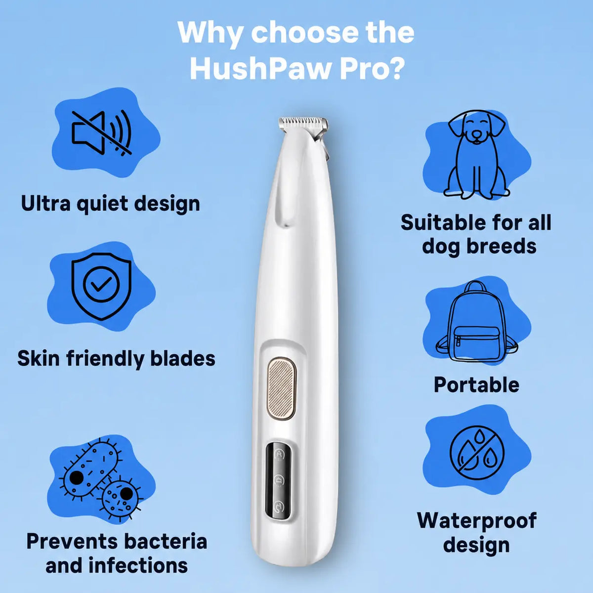 HushPaw Pro™ - Painless Paw Grooming in Seconds